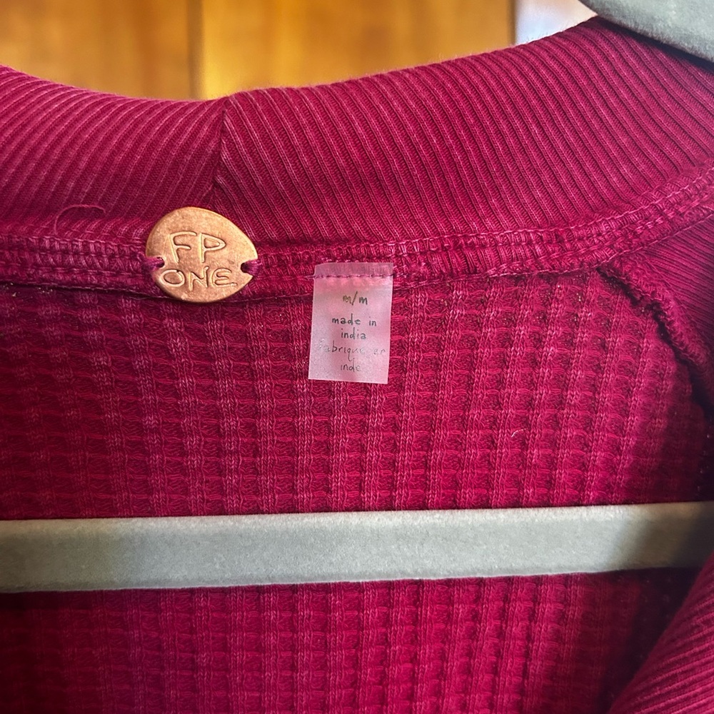 Women's Fuchsia Zip-Up Sweater - Picture 3 of 5